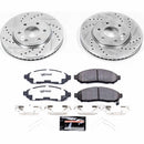PowerStop Z36 Carbon-Fiber Ceramic Brake Pad with Drilled and Slotted Rotor Kit