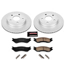 PowerStop Genuine Geomet Coated Rotor and Low-Dust Ceramic Brake Pad Kit