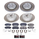 PowerStop Semi-Coated Rotor and Low-Dust Ceramic Brake Pad Kit