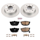 PowerStop Genuine Geomet Coated Rotor and Low-Dust Ceramic Brake Pad Kit