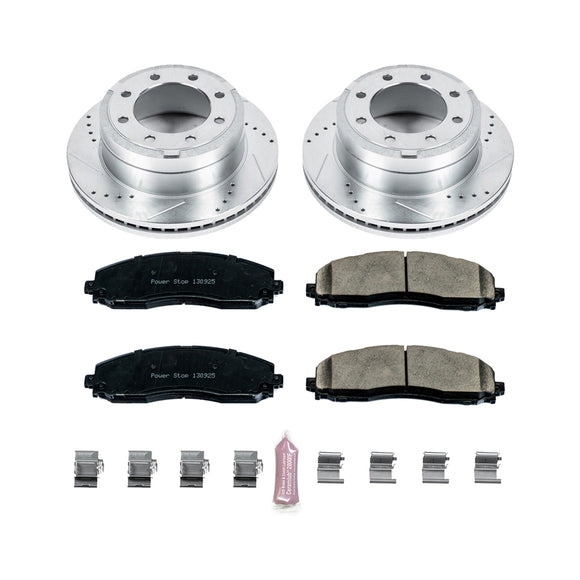 PowerStop Z23 Daily Driver Carbon-Fiber Ceramic Brake Pad and Drilled & Slotted