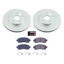 PowerStop Genuine Geomet Coated Rotor and Low-Dust Ceramic Brake Pad Kit