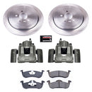 PowerStop OE Stock Replacement Low-Dust Ceramic Brake Pad, Rotor and Caliper Kit