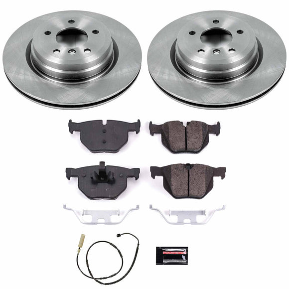 PowerStop OE Stock Replacement Low-Dust Ceramic Brake Pad and Rotor Kit