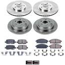 PowerStop OE Stock Replacement Low-Dust Ceramic Brake Pad and Rotor Kit