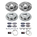 PowerStop OE Stock Replacement Low-Dust Ceramic Brake Pad and Rotor Kit