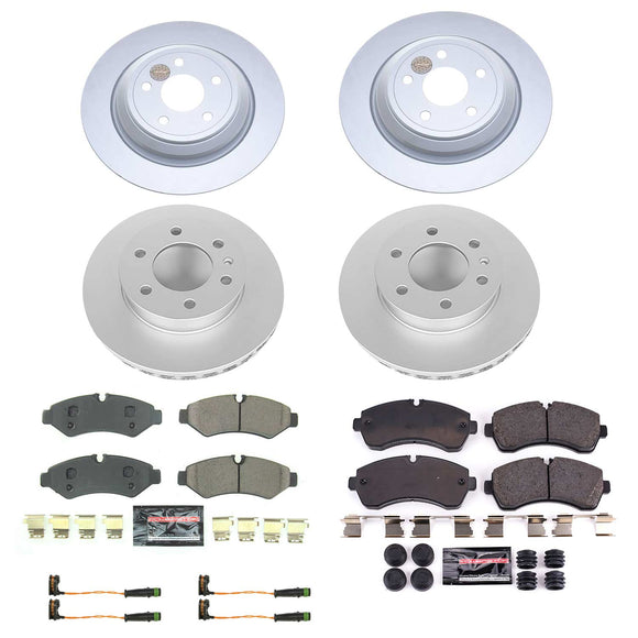 PowerStop Genuine Geomet Coated Rotor and Carbon-Fiber Ceramic Brake Pad Kit