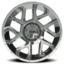 22x12 Vision 360 Sliver Chrome Wheel 5x127 ET-51 CB78.1