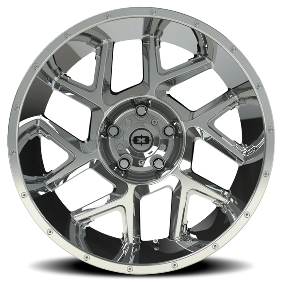 22x12 Vision 360 Sliver Chrome Wheel 5x127 ET-51 CB78.1