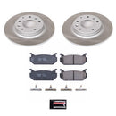 PowerStop Semi-Coated Rotor and Low-Dust Ceramic Brake Pad Kit