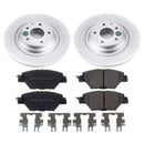 PowerStop Genuine Geomet Coated Rotor and Low-Dust Ceramic Brake Pad Kit
