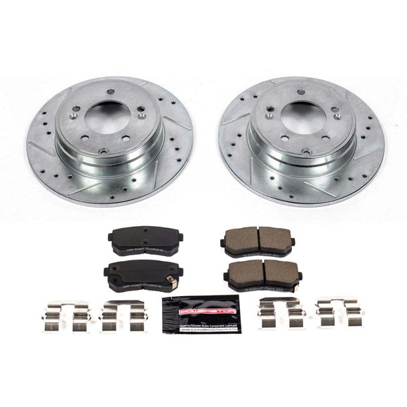 PowerStop Z23 Daily Driver Carbon-Fiber Ceramic Brake Pad and Drilled & Slotted