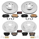 PowerStop Genuine Geomet Coated Rotor and Low-Dust Ceramic Brake Pad Kit