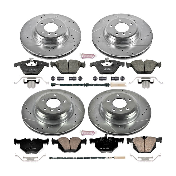 PowerStop Z23 Daily Driver Carbon-Fiber Ceramic Brake Pad and Drilled & Slotted