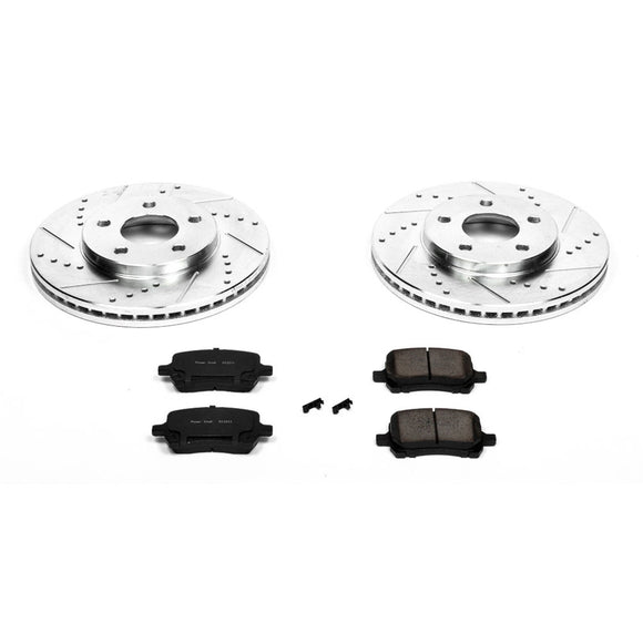 PowerStop Z23 Daily Driver Carbon-Fiber Ceramic Brake Pad and Drilled & Slotted