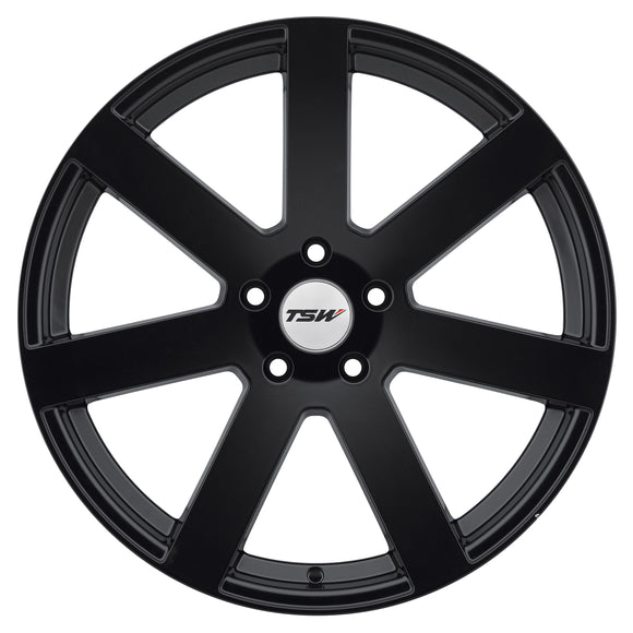 18x8 TSW Bardo Black Wheel/Rim 5x112 5-112 18-8 ET45