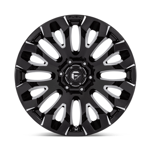 20x10 Fuel Off-Road D828 Quake Gloss Black Milled 6x139.7 ET-18 CB106.1 Wheel
