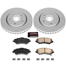 PowerStop Genuine Geomet Coated Rotor and Low-Dust Ceramic Brake Pad Kit
