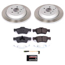 PowerStop Semi-Coated Rotor and Low-Dust Ceramic Brake Pad Kit