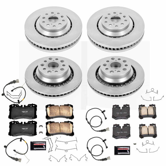 PowerStop OE Stock Replacement Low-Dust Ceramic Brake Pad and Rotor Kit