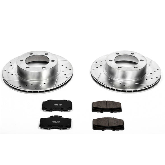 PowerStop Z23 Daily Driver Carbon-Fiber Ceramic Brake Pad and Drilled & Slotted