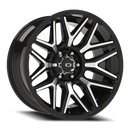 20X10 Vision 305 Rekluse Gloss Black Machined Face 6x139.7 6x5.5 ET-25 CB106.2