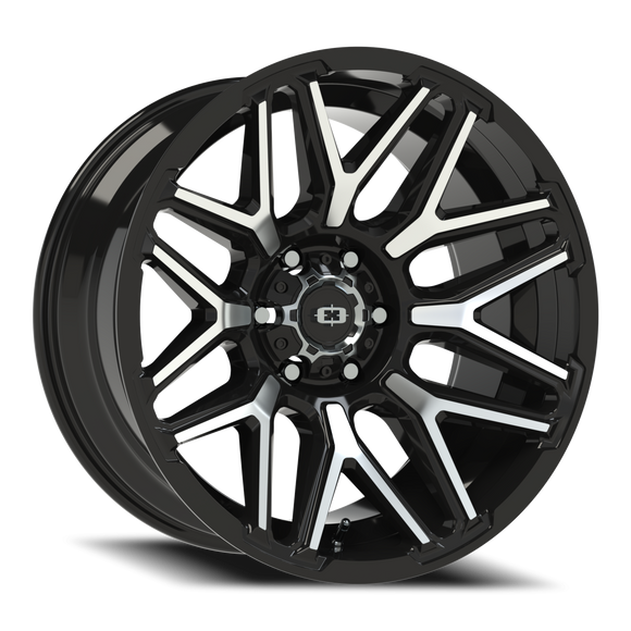 20X10 Vision 305 Rekluse Gloss Black Machined Face 6x139.7 6x5.5 ET-25 CB106.2