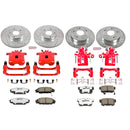 PowerStop Z26 Street Performance Ceramic Brake Pad, Drilled Slotted Rotor, and C
