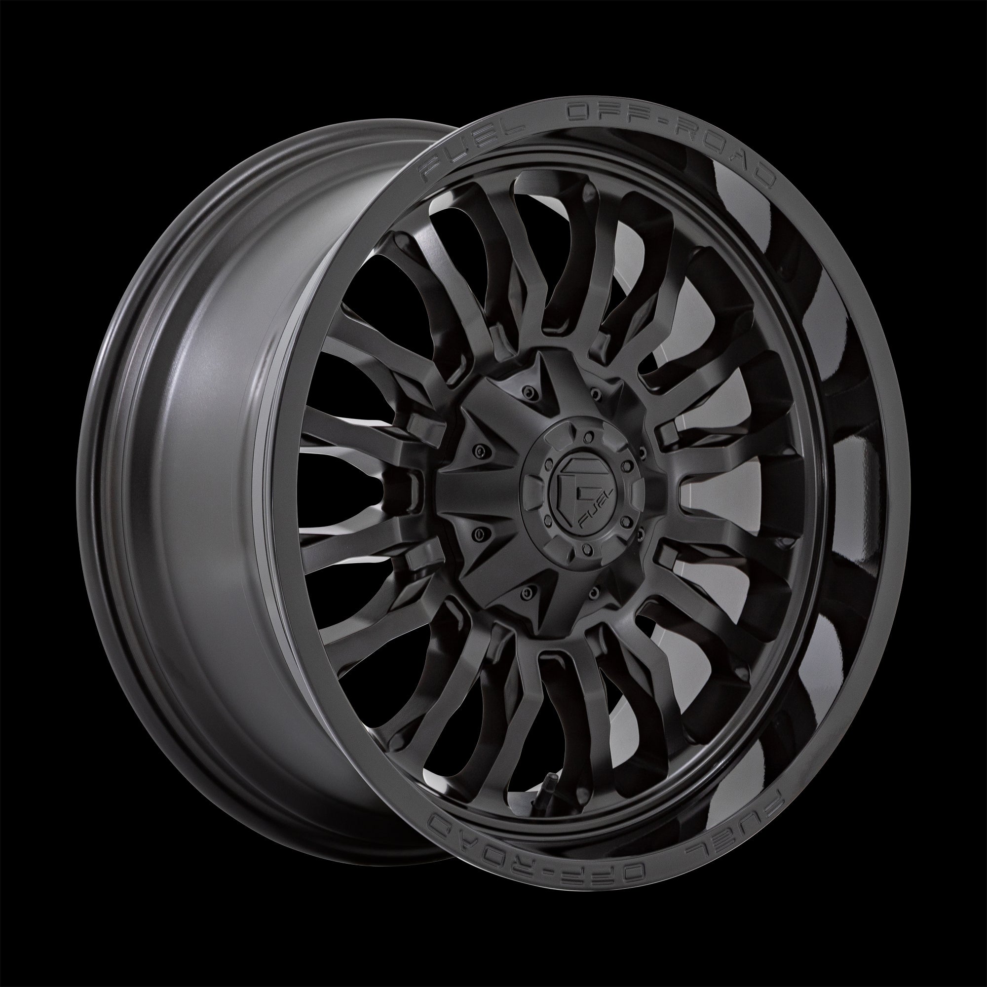 20X9 Fuel D796 ARC Matte Black With Gloss Black Lip 8X170 ET1 wheel/rim