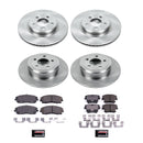 PowerStop OE Stock Replacement Low-Dust Ceramic Brake Pad and Rotor Kit
