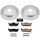 PowerStop Genuine Geomet Coated Rotor and Low-Dust Ceramic Brake Pad Kit