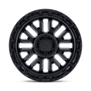 17x9 Fuel Off-Road FC890 Rail Matte Black W/ Gloss Black Lip 5x127 ET1 Wheel