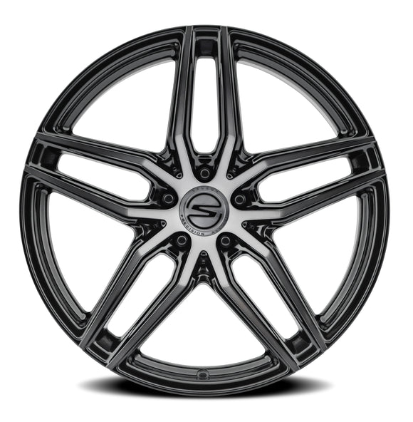 20x9 Select Precision Alloys Shadow Black Brushed DDT 5x114.3 ET20 Wheel
