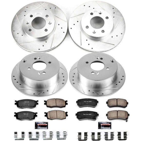 PowerStop Z23 Daily Driver Carbon-Fiber Ceramic Brake Pad and Drilled & Slotted