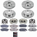 PowerStop OE Stock Replacement Low-Dust Ceramic Brake Pad, Rotor and Caliper Kit