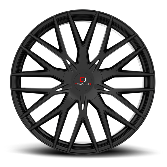 22x8.5 Cavallo CLV-45 Gloss Black 5x114.3/120 ET38 wheel/rim