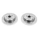 PowerStop Evolution Drilled Slotted Rotors Pair Rear For Mercedes-Benz ML500