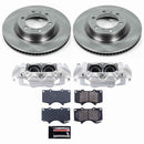 PowerStop OE Stock Replacement Low-Dust Ceramic Brake Pad, Rotor and Caliper Kit