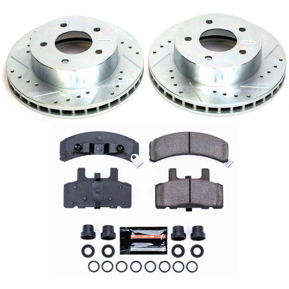 PowerStop Z23 Daily Driver Carbon-Fiber Ceramic Brake Pad and Drilled & Slotted