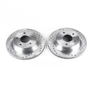 PowerStop Evolution Drilled Slotted Rotors Pair Front For Chevrolet Corvette
