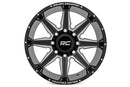 20x12 Rough Country 91M Series Gloss Black Milled Wheel 6x135 ET-44 CB4.173