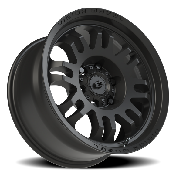 17x8.5 Vision 409 Inferno Satin Black 6x139.7 6x5.5 ET0 Wheel Rim