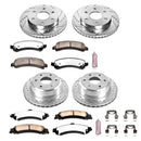 PowerStop Z36 Carbon-Fiber Ceramic Brake Pad with Drilled and Slotted Rotor Kit