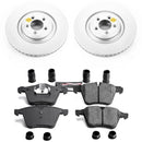 PowerStop Genuine Geomet Coated Rotor and Carbon-Fiber Ceramic Brake Pad Kit