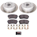 PowerStop Semi-Coated Rotor and Low-Dust Ceramic Brake Pad Kit