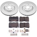 PowerStop Genuine Geomet Coated Rotor and Low-Dust Ceramic Brake Pad Kit