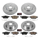 PowerStop Z23 Daily Driver Carbon-Fiber Ceramic Brake Pad and Drilled & Slotted