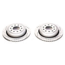 PowerStop Evolution Drilled Slotted Rotors Pair Rear For Lincoln
