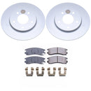 PowerStop Genuine Geomet Coated Rotor and Low-Dust Ceramic Brake Pad Kit