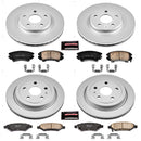 PowerStop Genuine Geomet Coated Rotor and Low-Dust Ceramic Brake Pad Kit